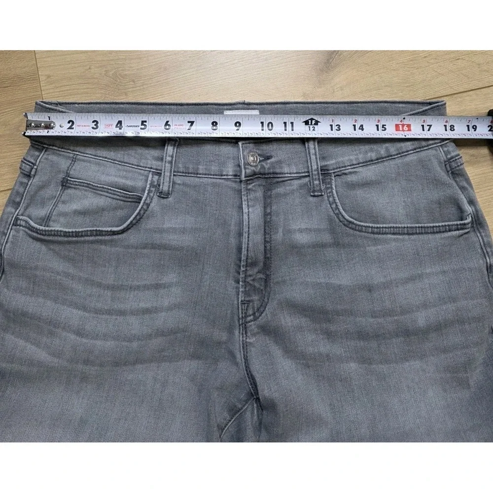 Hudson Blake Slim Straight Jeans Men's Size 36x30 Gray Wash Stretchy Denim